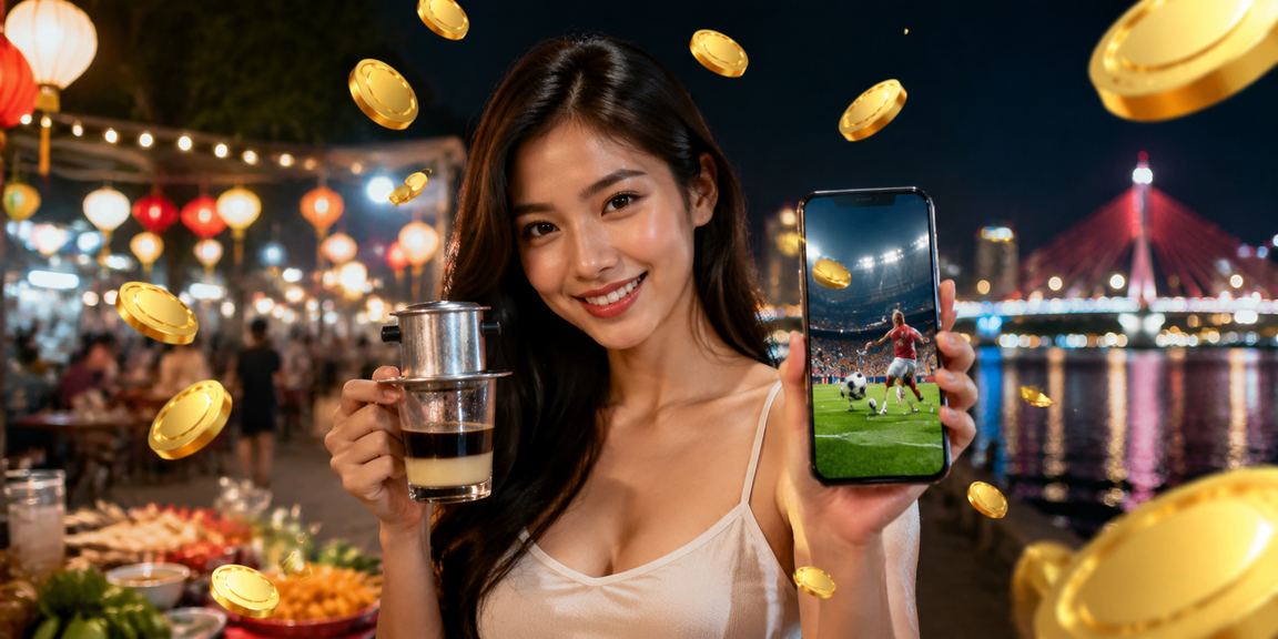 Cảnh Đà Nẵng với biểu tượng cá cược thể thao