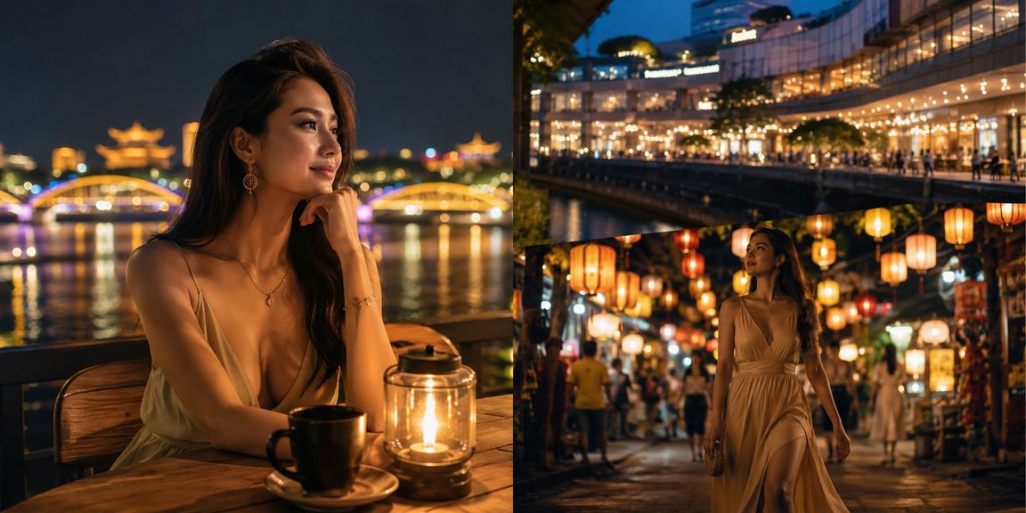 Quang cảnh nhà cái xổ số và coffee tại Huế, Việt Nam